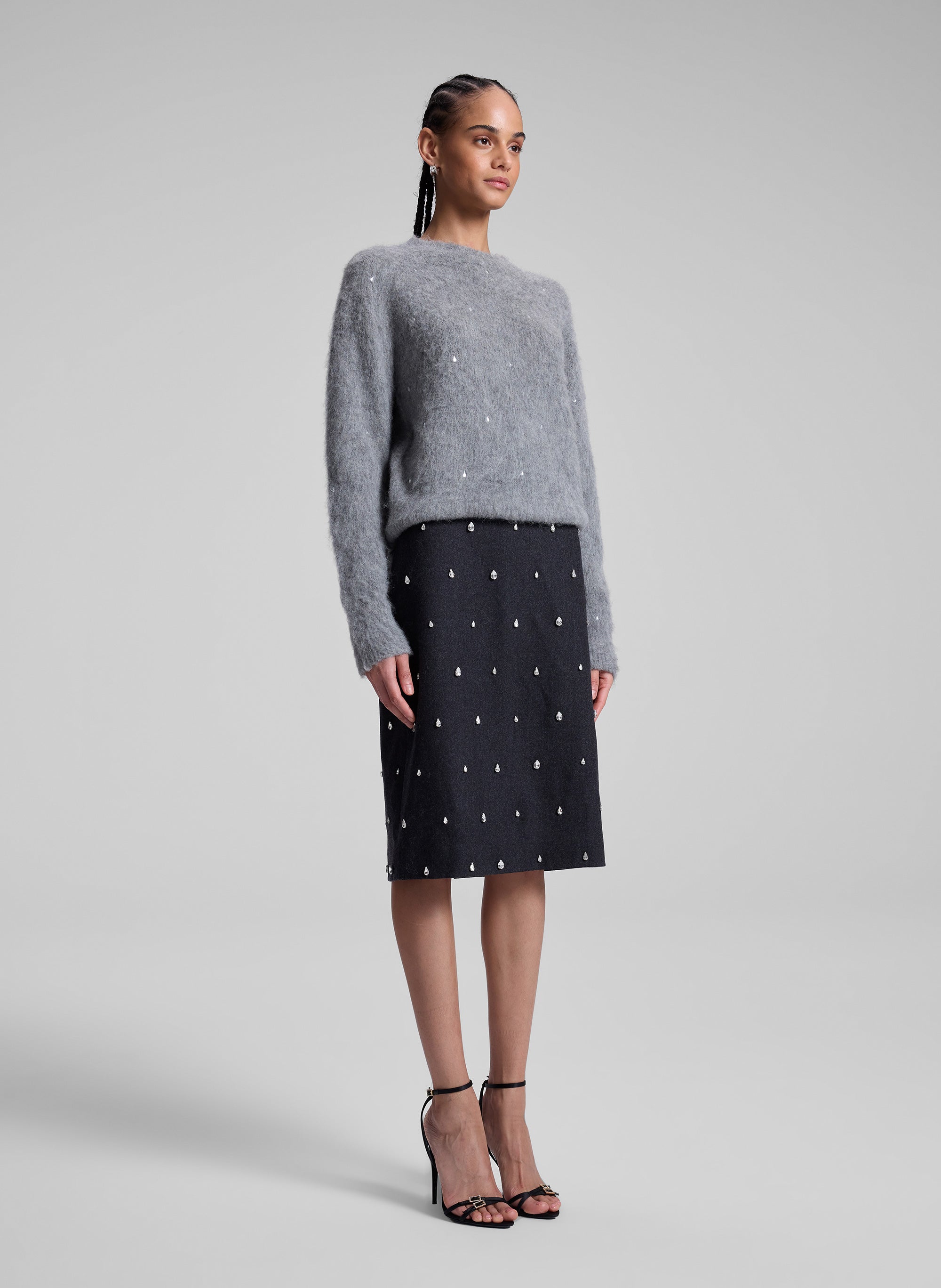 Frankie Wool Cashmere Embellished Sweater
